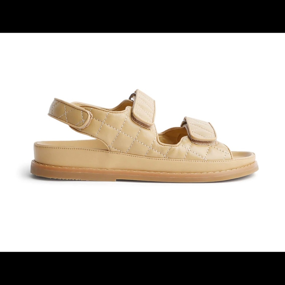Tony Bianco Beige Quilted Sandals - Picture 4 of 13